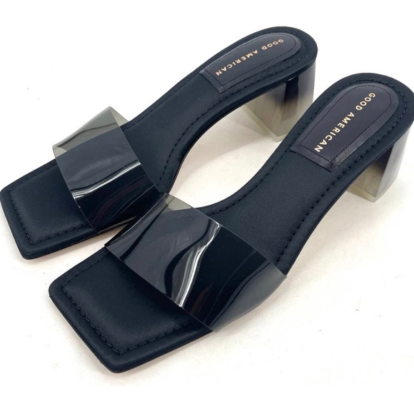 NIB / Good American / Block Heel Slide / Size 8 - Picture 3 of 7
